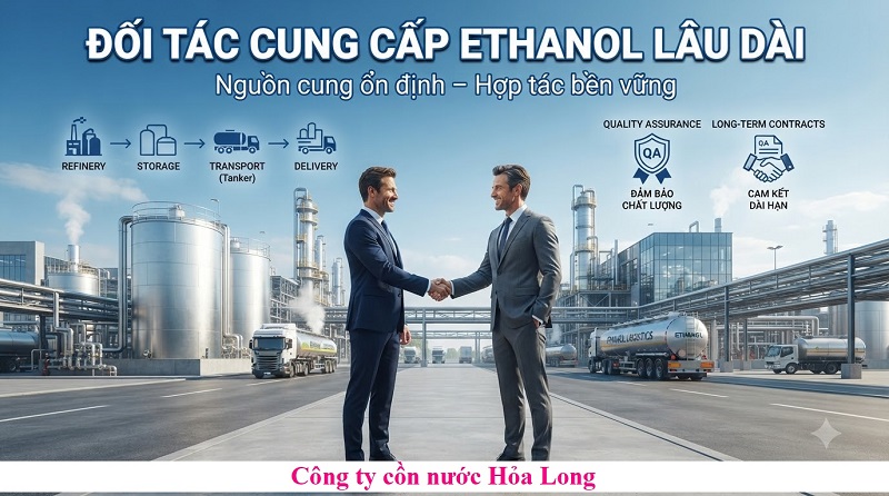 Đối Tác Cung Cấp Cồn Ethanol Lâu Dài – Giải Pháp Nguồn Nguyên Liệu Ổn Định Cho Doanh Nghiệp